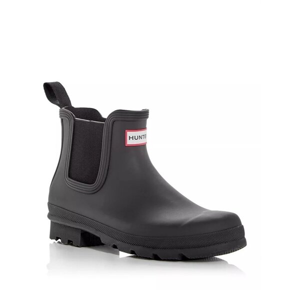 Hunter Men's Original Chelsea Boots Black EU 47 US 13 Waterproof Rainboot - Picture 1 of 7